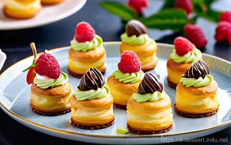 슈크림 만들기 - **Prompt:** A captivating, brightly lit image showcasing the magical transformation of choux pastry ...