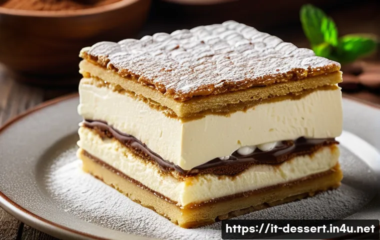 디저트에 맞는 유제품 - A close-up, elegant presentation of a classic Italian tiramis&ugrave; dessert on a rustic wooden table, sho...